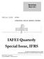 IAFEI Quarterly Special Issue, IFRS