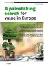 THOUGHT LEADERSHIP. Link to Article on website Link to Partner Profile A painstaking search for value in Europe