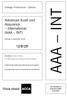 AAA INT. Advanced Audit and Assurance International (AAA INT) Strategic Professional Options. Monday 3 December 2018