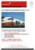 LIGHT INDUSTRIAL/WAREHOUSE UNITS TO LET