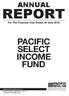 REPORT PACIFIC SELECT INCOME FUND ANNUAL. For The Financial Year Ended 30 June