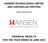 HANSEN TECHNOLOGIES LIMITED AND CONTROLLED ENTITIES ABN