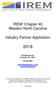 IREM Chapter 40 Western North Carolina. Industry Partner Application