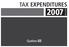 tax expenditures 2007 edition