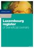LUXEMBOURG. Luxembourg register of beneficial owners