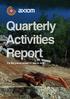 Quarterly Activities Report
