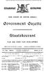 Reproduced by Sabinet Online in terms of Government Printer s Copyright Authority No dated 02 February 1998 THE UNION OF SOUTH AFRICA I