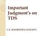 Important Judgment s on TDS CA. MAHENDRA SANGHVI