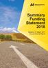 Summary Funding Statement Based on 31 March 2017 Annual Actuarial Report