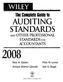 AUDITING STANDARDS WILEY. The Complete Guide to AND OTHER PROFESSIONAL STANDARDS FOR ACCOUNTANTS Marc H. Levine Joel G.