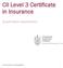 CII Level 3 Certificate in Insurance