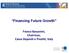 Financing Future Growth. Franco Bassanini, Chairman, Cassa Depositi e Prestiti, Italy