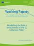 Working Papers. Modelling the Policy Instruments of the EU Cohesion Policy