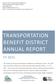TRANSPORTATION BENEFIT DISTRICT ANNUAL REPORT