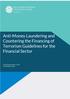 Anti-Money Laundering and Countering the Financing of Terrorism Guidelines for the Financial Sector