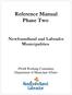 Reference Manual Phase Two Newfoundland and Labrador Municipalities
