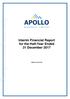 Interim Financial Report for the Half-Year Ended 31 December 2017 ABN