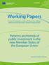 Working Papers. Patterns and trends of public investment in the new Member States of the European Union