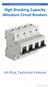 High Breaking Capacity Miniature Circuit Breakers Hti Plus, Technical Manual