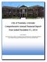 City of Fountain, Colorado Comprehensive Annual Financial Report Year ended December 31, 2016