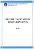 REPORT ON PAYMENTS TO GOVERNMENTS