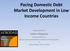 Pacing Domestic Debt Market Development in Low Income Countries