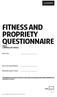 Fitness and Propriety Questionnaire Trust Controller (CM262)