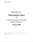 Provimi S.A. Semi-annual report. and Condensed interim consolidated financial statements 30 June 2009