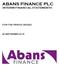 ABANS FINANCE PLC INTERIM FINANCIAL STATEMENTS