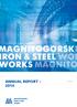 1 ММК MAGNITOGORSK WORKS ANNUAL REPORT AGNITOGORSK IRON&STEEL ORKS