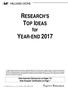 RESEARCH'S TOP IDEAS for YEAR-END 2017