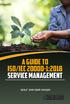 A Guide to ISO/IEC : 2018 Service Management
