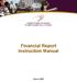 Financial Report Instruction Manual