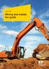 August Mining and metals tax guide