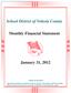 School District of Volusia County. Monthly Financial Statement. January 31, 2012