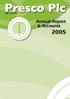 Presco Plc RC Annual Report & Accounts