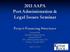 2011 AAPA Port Administration & Legal Issues Seminar Project Financing Structures