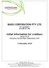 BASSI CORPORATION PTY LTD (In Liquidation) ACN