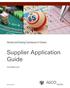 Supplier Application Guide