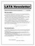 LATA Newsletter. Publication of the Louisiana Association of Tax Administrators Issue II, 2008