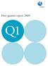 First quarter report 2009 Q1 Q3 Q2 Q4