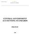 CENTRAL GOVERNMENT ACCOUNTING STANDARDS FRANCE