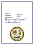 Mayor and Council of Boonsboro