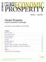 ECONOMIC PROSPERITY. Ontario Prosperity Is Best of Second Best Good Enough? STUDIES IN. Number 1 / April 2003