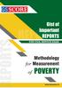 Index REPORT ON THE METHODOLOGY FOR MEASUREMENT OF POVERTY