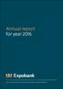 Annual report for year 2016