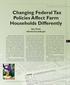 Changing Federal Tax Policies Affect Farm Households Differently