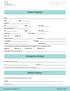 Patient Register. Name: Social Security # Birth date: Occupation: Employer: