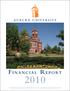 F i n a n c i a l Report. Comprehensive Annual Financial Report for the year ended September 30, 2010