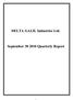 DELTA GALIL Industries Ltd. September Quarterly Report